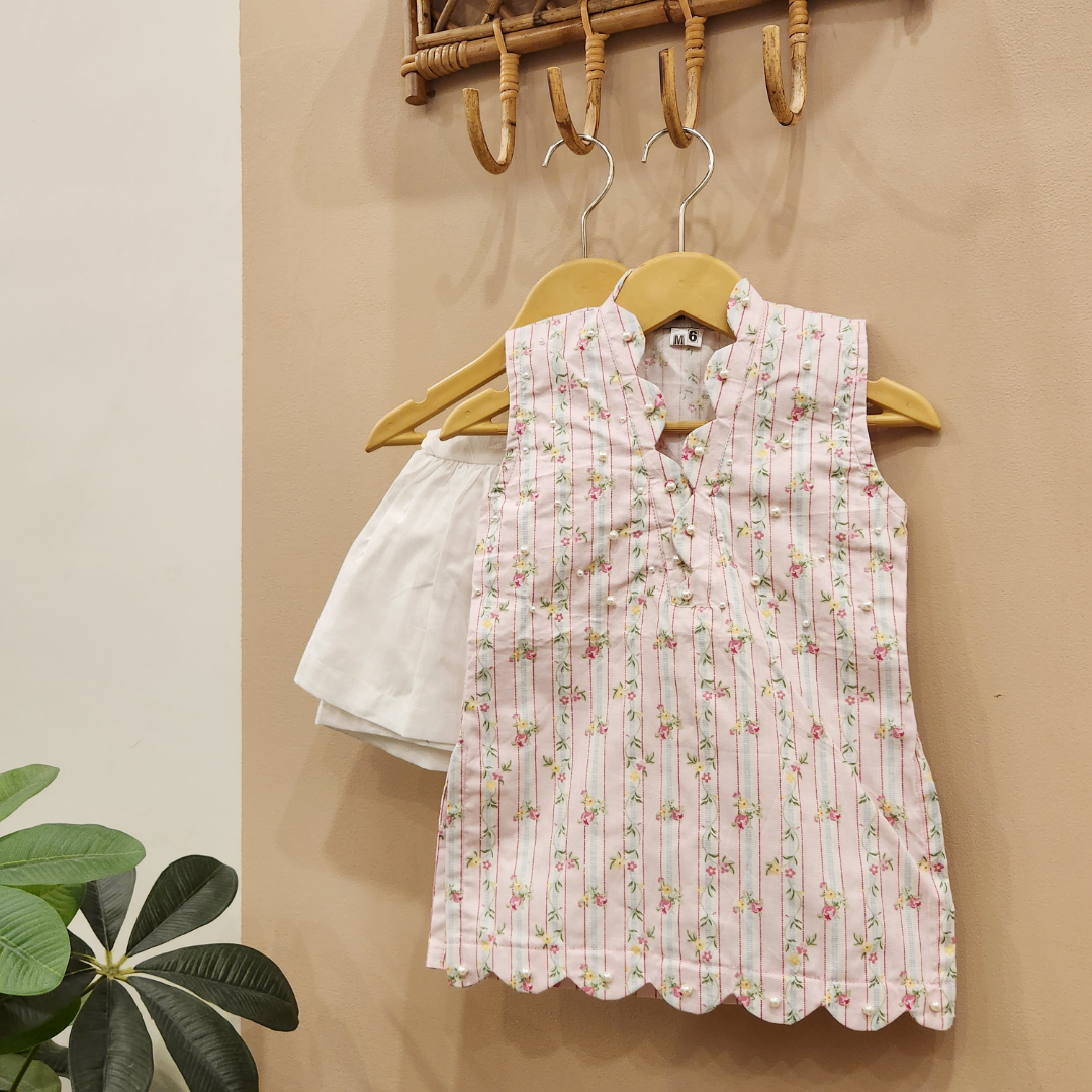 Spring Fling Gharara Set with Dupatta