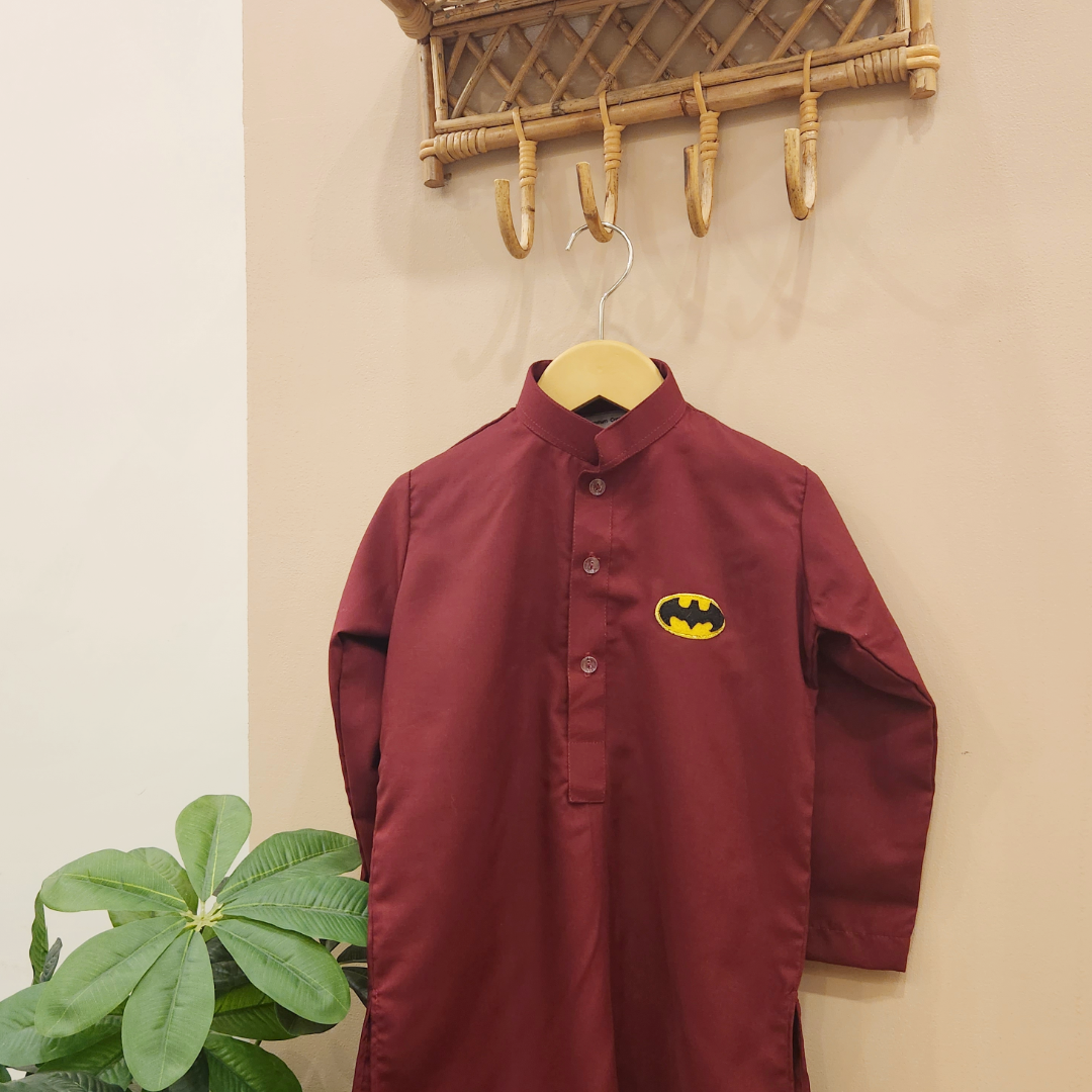 Maroon Batman Kurta only