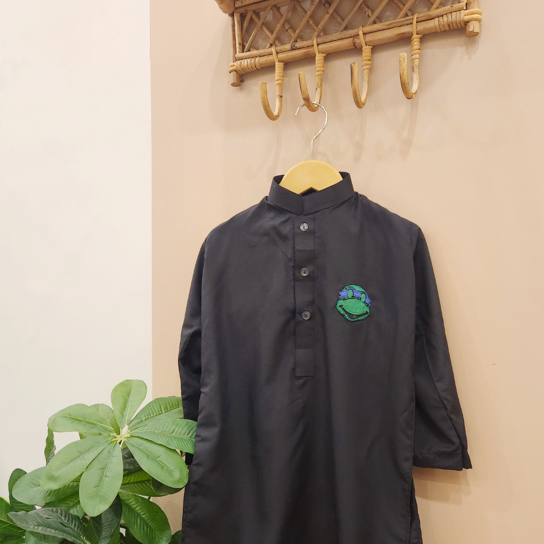 Black Ninja Turtles Kurta only