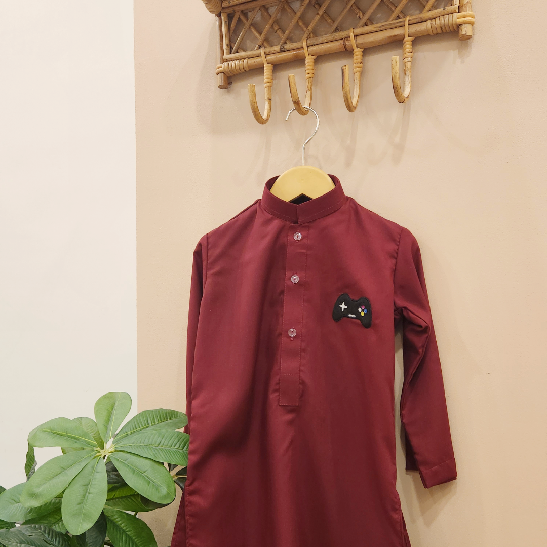 Maroon Xbox Controller Kurta only