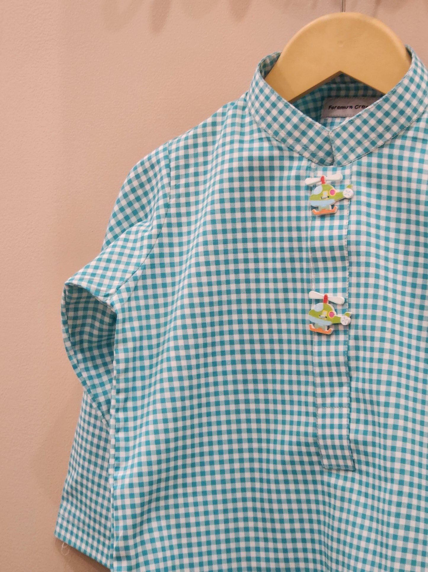 Aqua Checkmate Kurta only