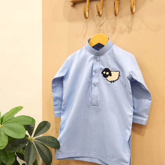 Powder Blue Sheep Kurta