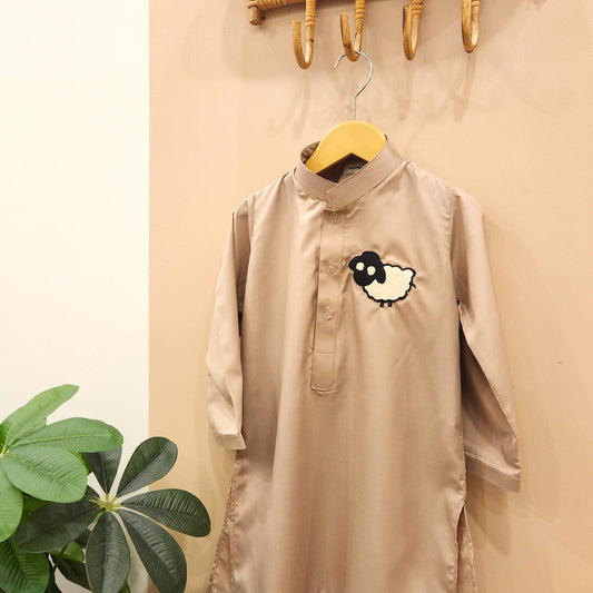 Latte Brown Sheep Kurta