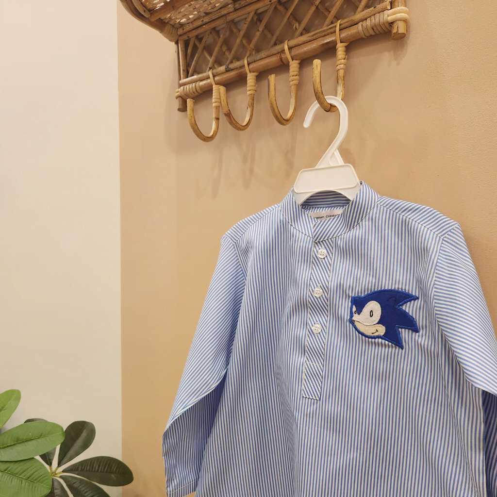 Blue Striped Sonic Kurta only