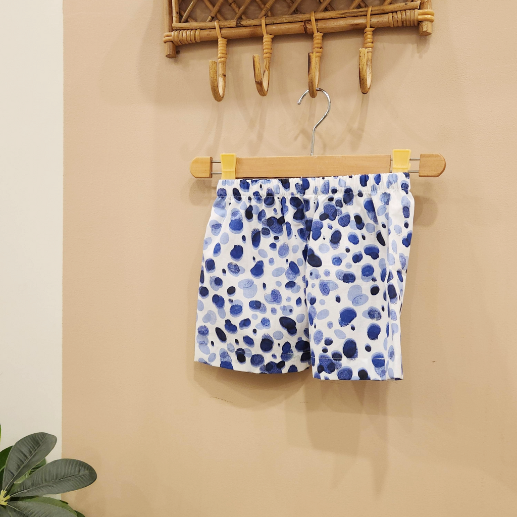 Blue Terazzo Safari Suit