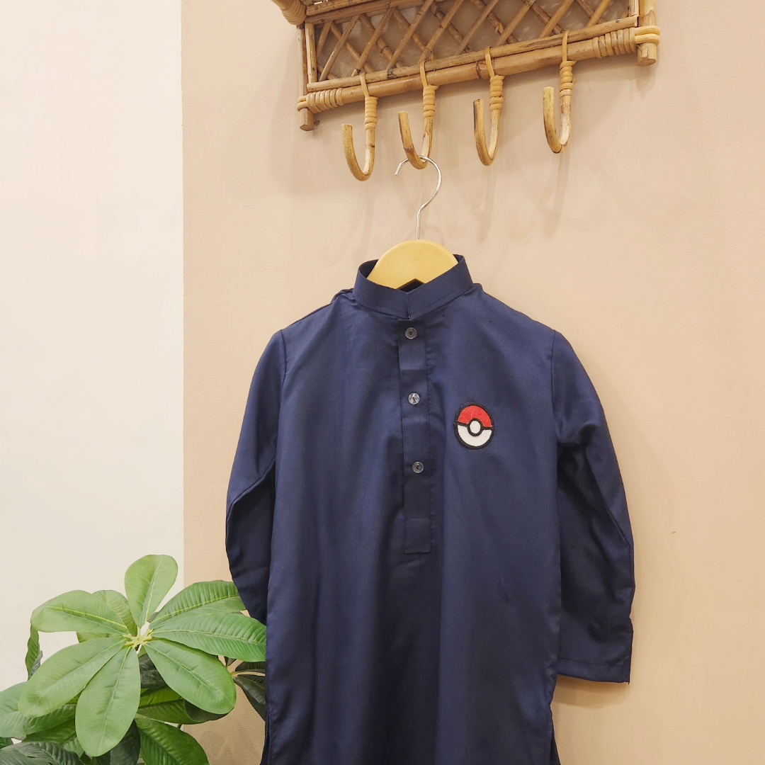 Navy Blue Pokemon Kurta only
