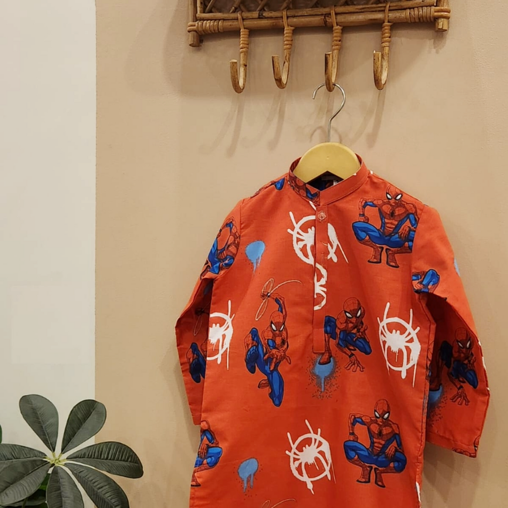 Superhero Spider Kurta Set