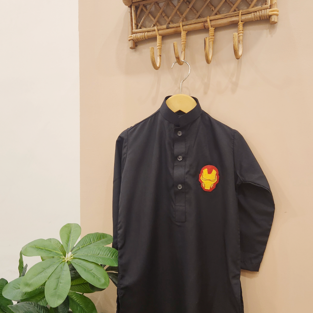Black Ironman Kurta only