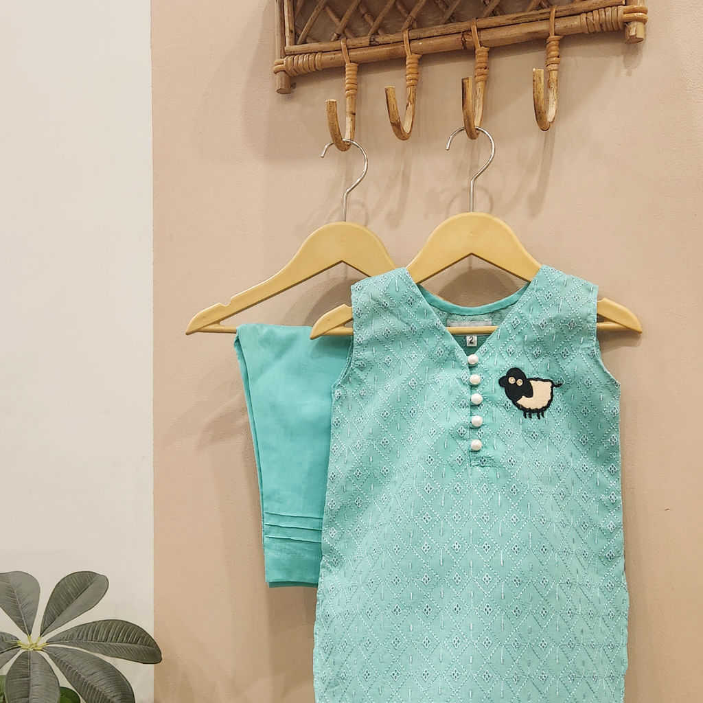 Aqua Mint Sheep Set