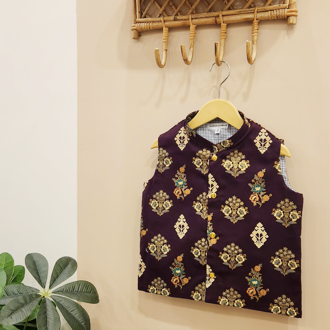 Plum Heritage Waistcoat