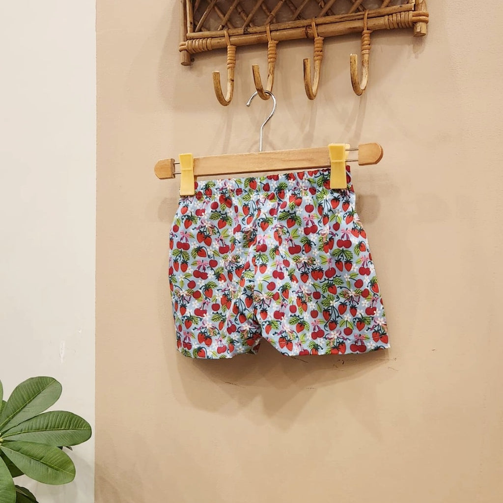 Berry Bloom Shorts Set