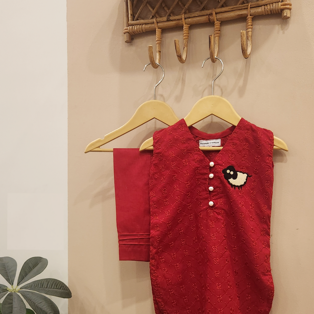 Cherry Red Sheep Set