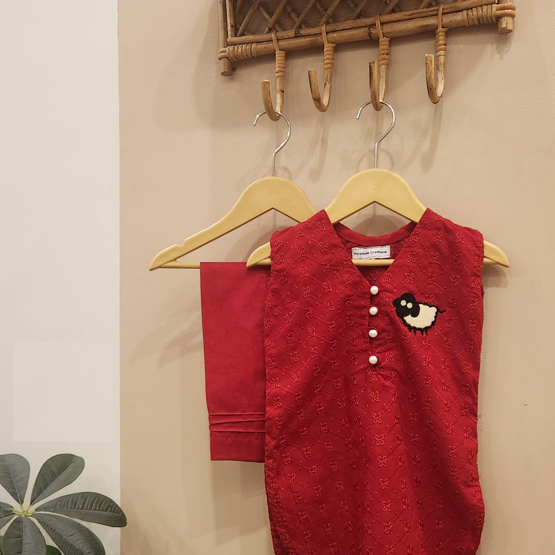 Cherry Red Sheep Set