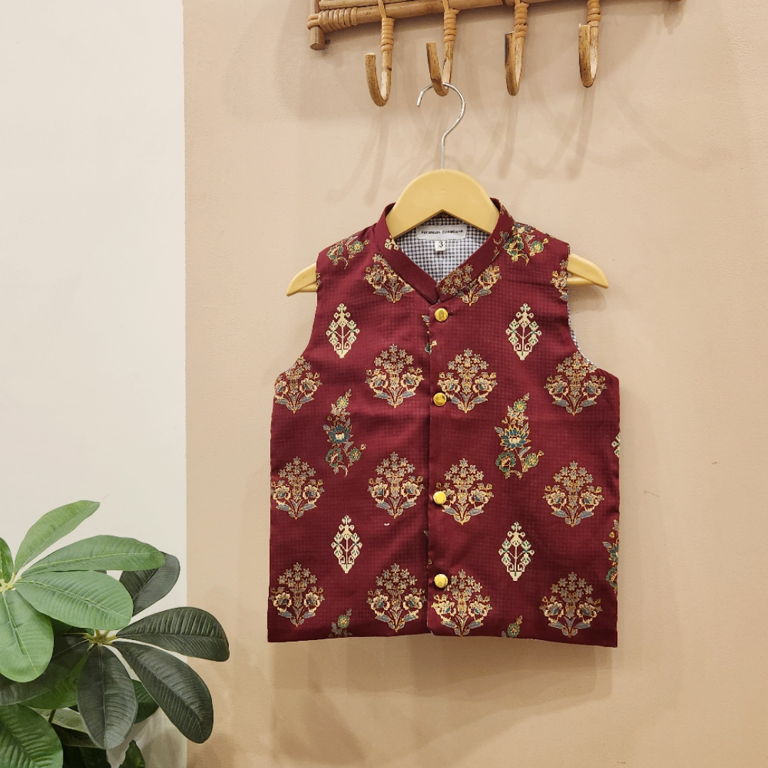 Royal Maroon Waistcoat