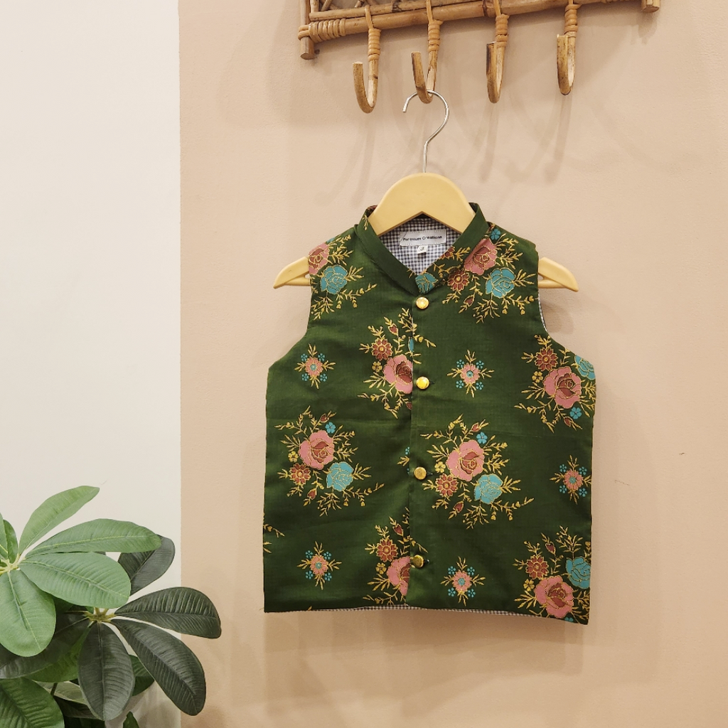 Emerald Blossom Waistcoat